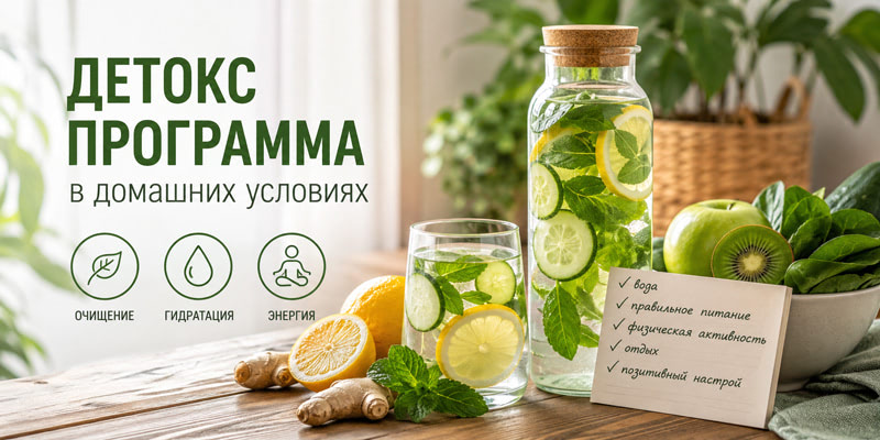 Детокс программа в домашних условиях . Плюс полезные рецепты