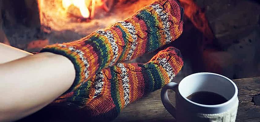 Теплые шерстяные носки из Индии и Непала