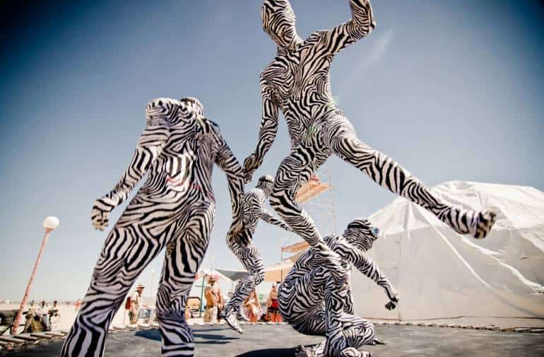 Необыкновенные фигуры Burning Man