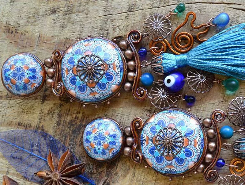 Восточные серьги индийские