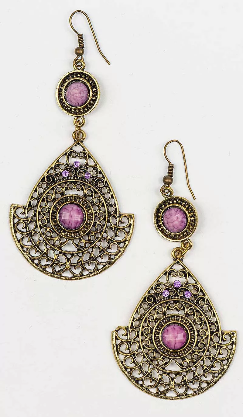 Восточные серьги из Индии INDIASTYLE