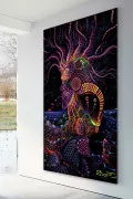 Флуоресцентный гобелен «GANESHA»