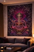 Настенный гобелен с психоделическим принтом «Ganesha»
