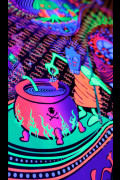 Психоделический гобелен на стену «Sound Kitchen»