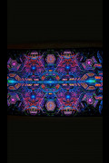 Флуоресцентное фрактальное полотно «Exo Molecular Mind»