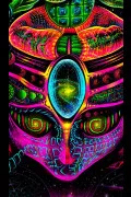 Флуоресцентный гобелен «GANESHA»