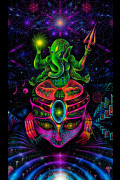 Флуоресцентный гобелен «GANESHA»