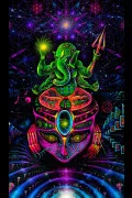 Флуоресцентный гобелен «GANESHA»