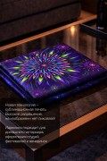 Флуоресцентное квадратное полотно «Flower of Space Energy»