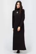 Черное длинное платье Годжи