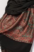 Платок черный с узором Нагаур