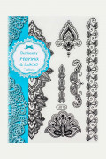 Флэш тату Царские лотосы