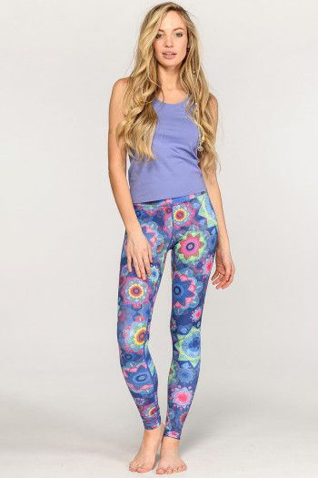 Яркие лосины йоги и спорта «Испанский рассказ»