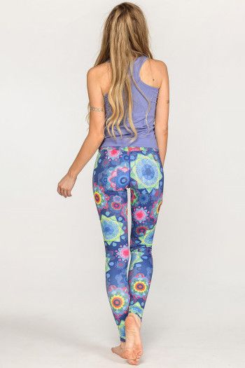 Яркие лосины йоги и спорта «Испанский рассказ»