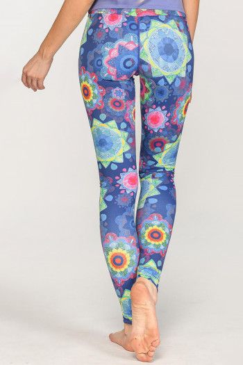 Яркие лосины йоги и спорта «Испанский рассказ»