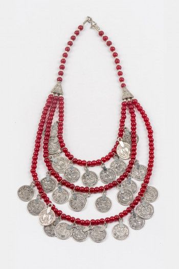 Бусы с монетами Искушение серебром