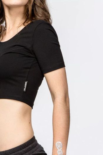 Черный короткий топ Бангалор