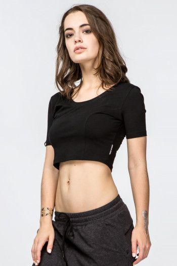 Черный короткий топ Бангалор