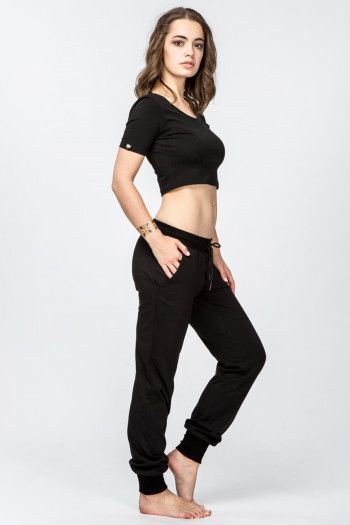 Черный короткий топ Бангалор