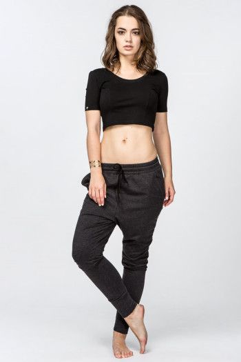 Черный короткий топ Бангалор