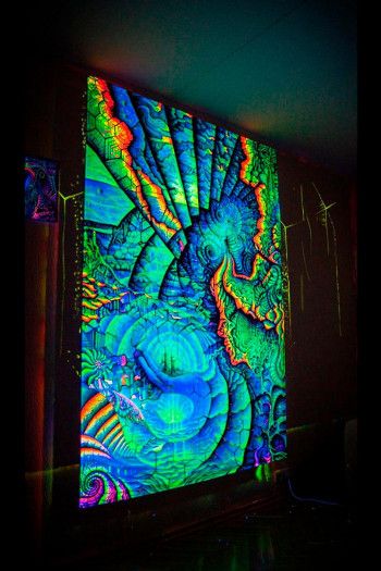 Флуоресцентный настенный баннер «Life»