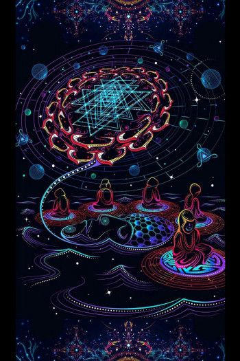 Настенное полотно со светящимся принтом «The Dream»