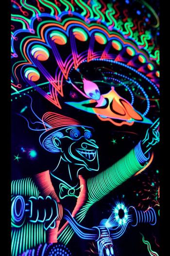 Флуоресцентное настенное полотно «Hoffmann»