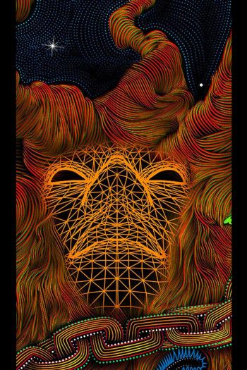 Настенное флуоресцентное полотно «Tree of Life»