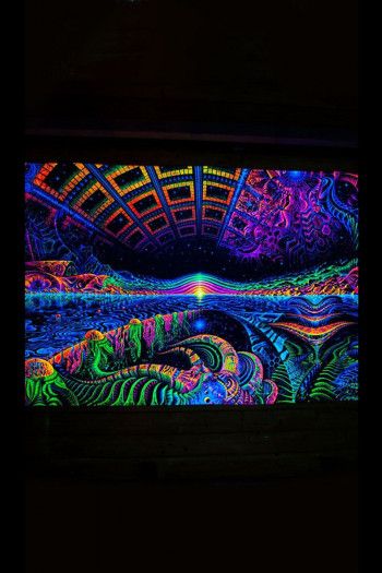 Флуоресцентный настенный гобелен Terra