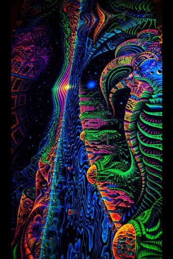 Флуоресцентный настенный гобелен Terra