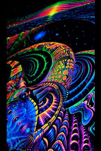 Флуоресцентный настенный гобелен Terra