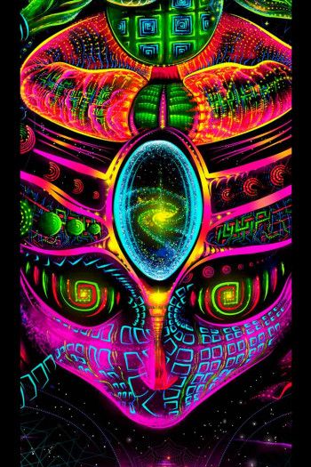 Флуоресцентный гобелен «GANESHA»