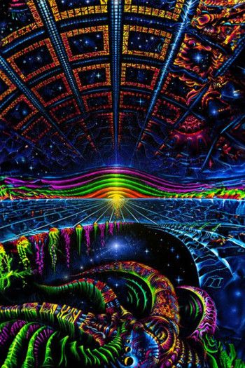 Флуоресцентный космический фон «Terraforming»