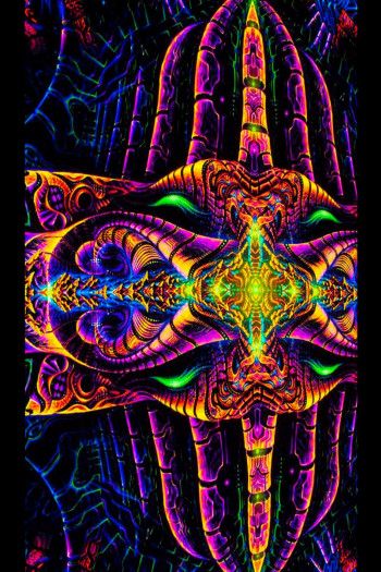 Флуоресцентное полотно для фестивалей «Vajraforming»