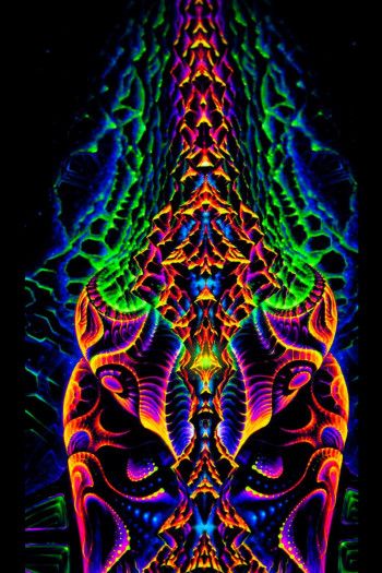 Флуоресцентное полотно для фестивалей «Vajraforming»