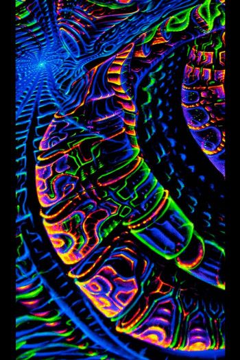 Настенный психоделический гобелен «Creativity»