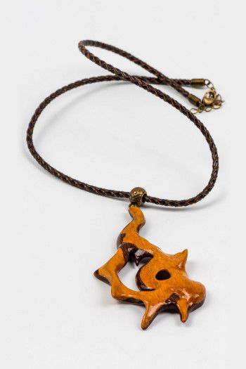 Кулон из дерева Морская звезда