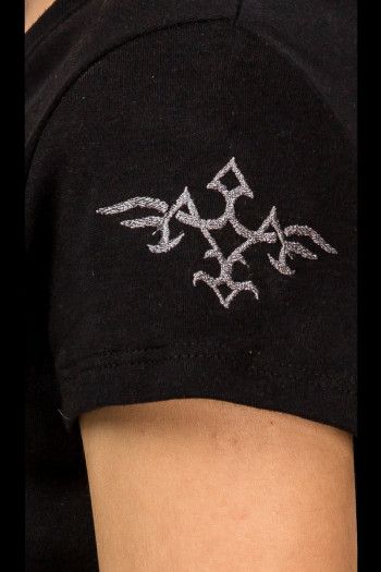 Платье с вышивкой Монокая