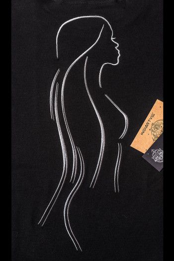 Платье с вышивкой Монокая