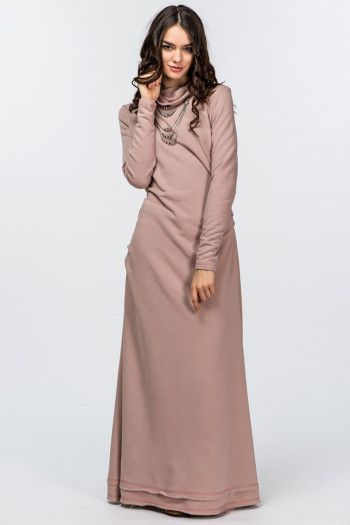 Теплое длинное платье Асаи