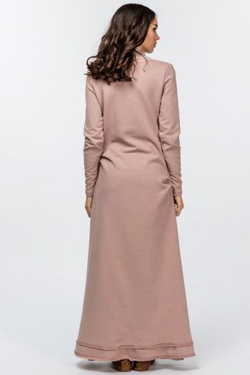 Теплое длинное платье Асаи