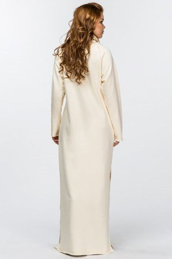 Теплое кремовое платье Годжи