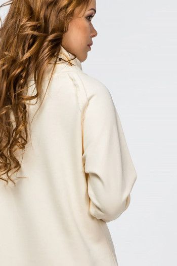 Теплое кремовое платье Годжи