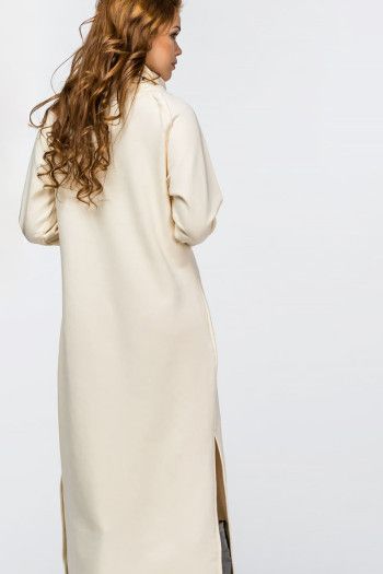 Теплое кремовое платье Годжи