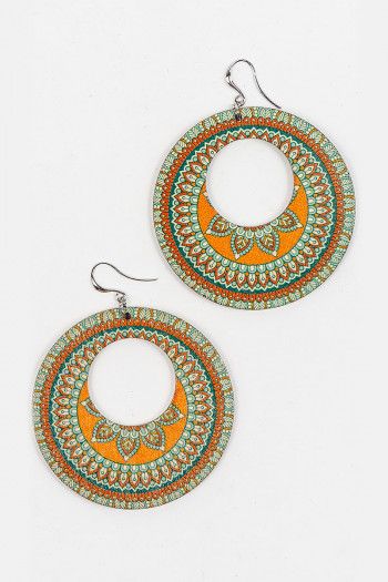 Бохо серьги с узором Ашлеша