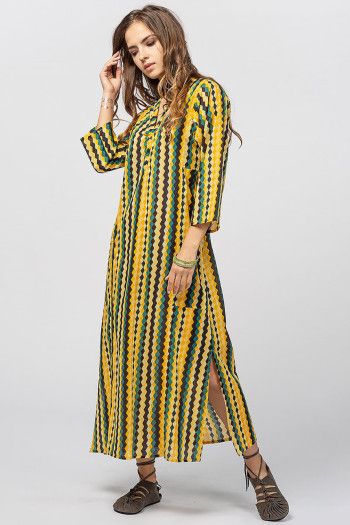 Платье желтое в ромб Капелла