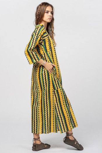 Платье желтое в ромб Капелла