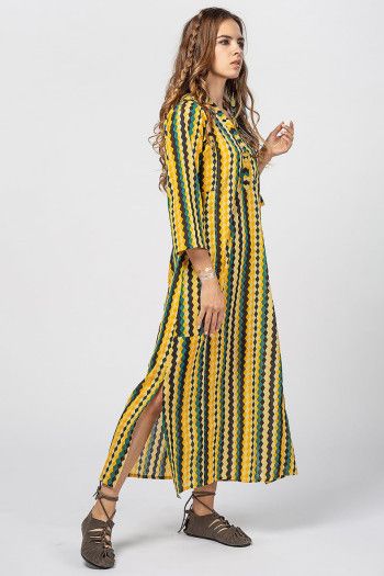 Платье желтое в ромб Капелла