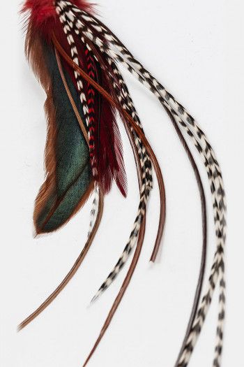 Перьевая серьга Алькес