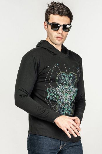 Авторская кофта с капюшоном «Yantra»
